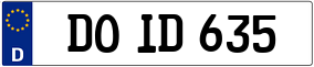 Trailer License Plate